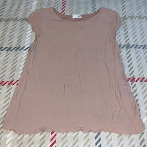 Aritzia Wilfred Free nude short sleeved blouse